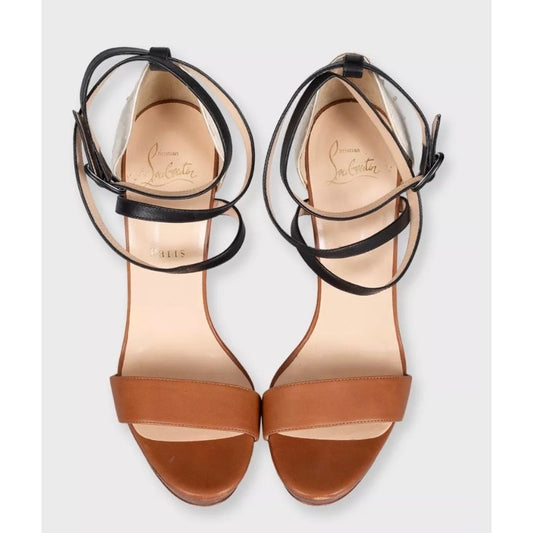 Christian Louboutin  Leather High-Heel Sandals 38.5 EU Pre-owned
