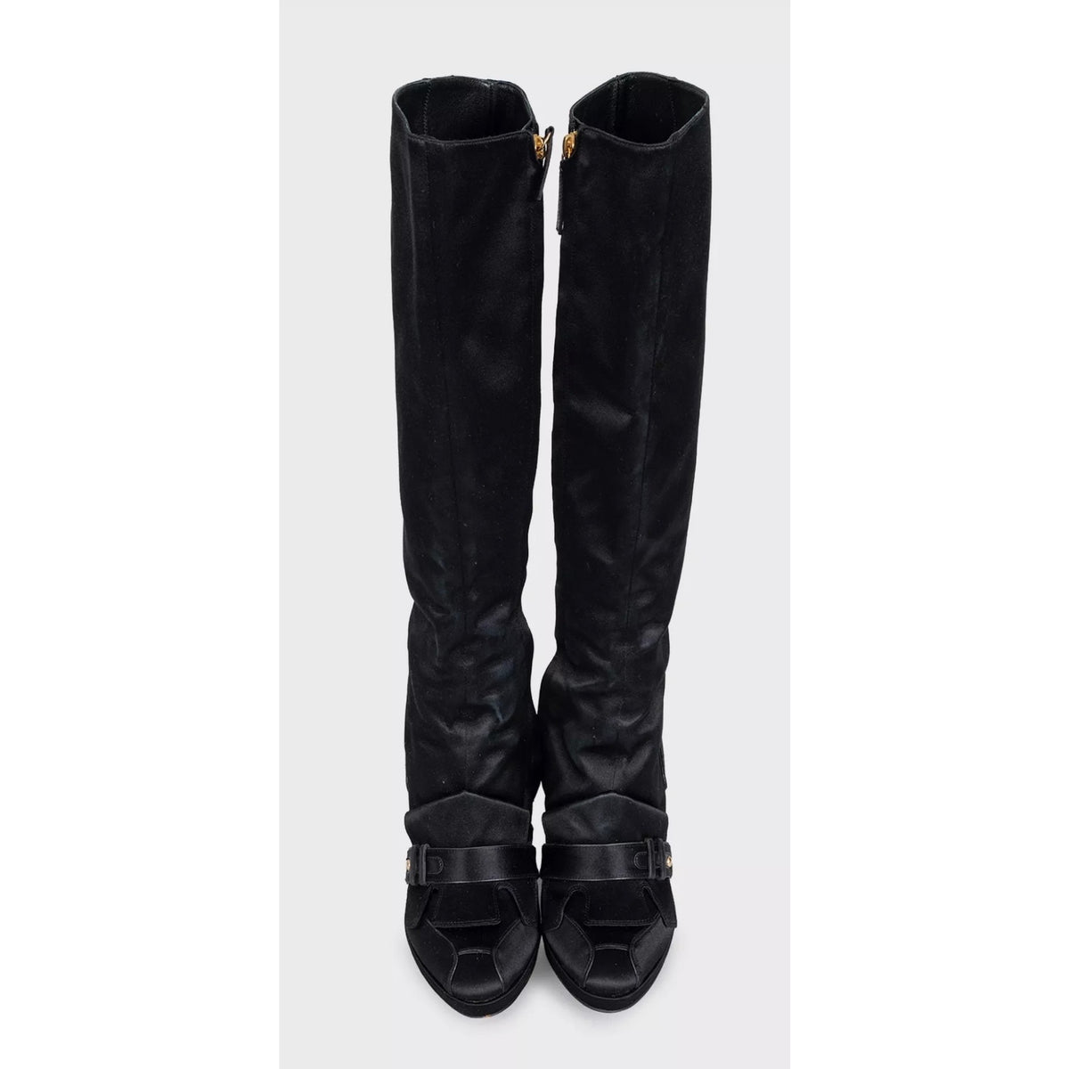 Gianfranco Ferré Black Textile Ankle Boots - EU 37 Pre-owned