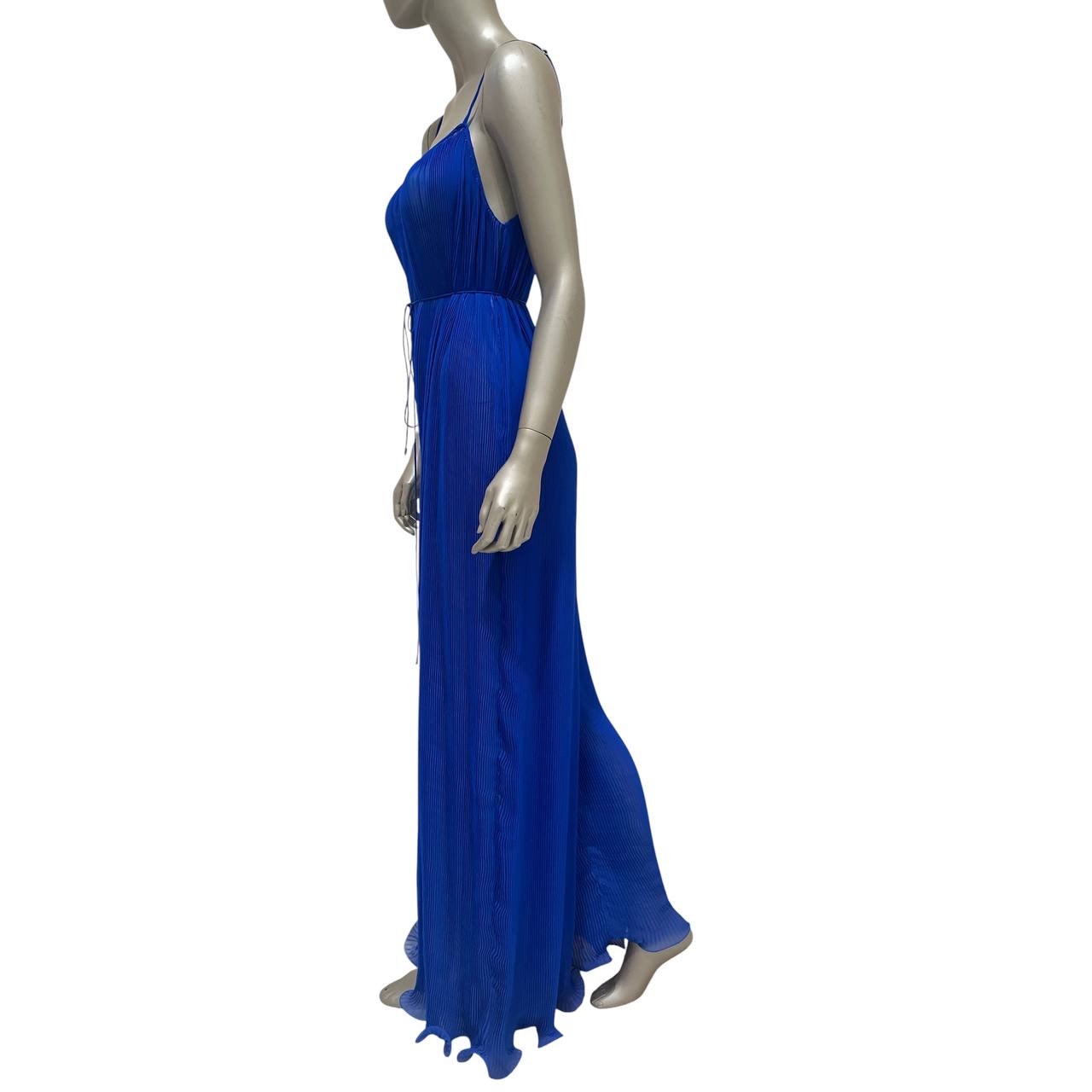 Stella McCartney Blue Pleated Maxi Dress sz.38 pre-owned