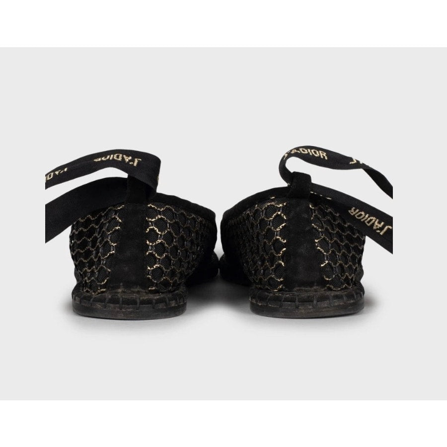 Christian Dior J’Adior Mesh Ballet Flats - Size 38 pre-owned