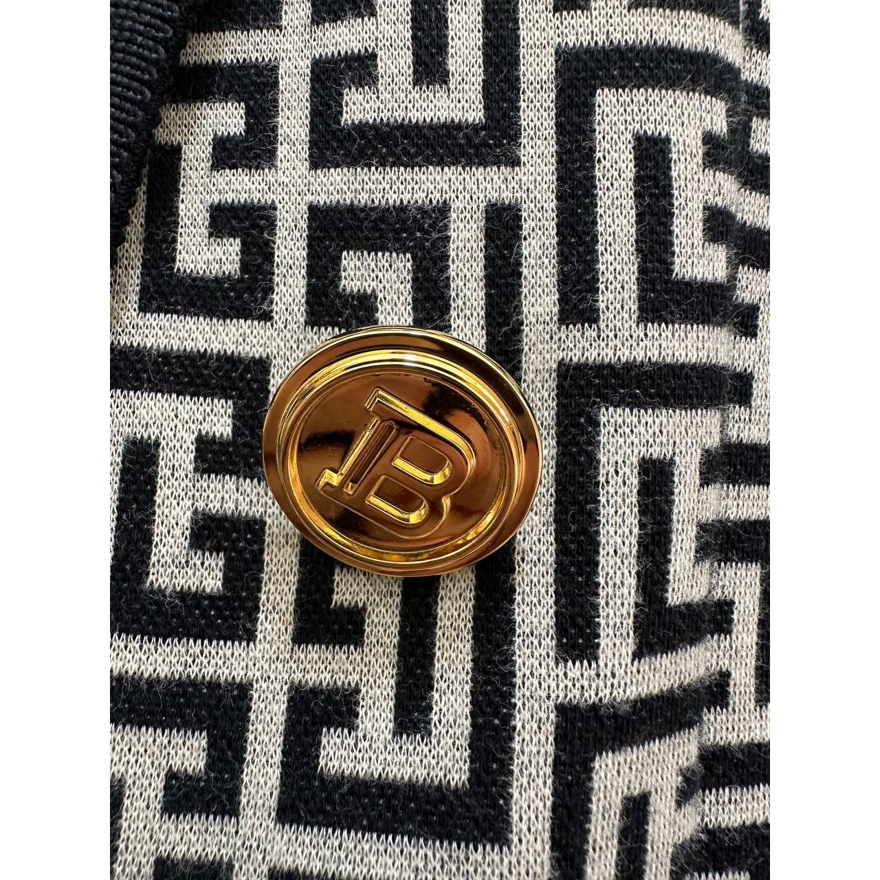 Balmain PB Labyrinth Monogram Blazer  Sz.36 Pre-owned