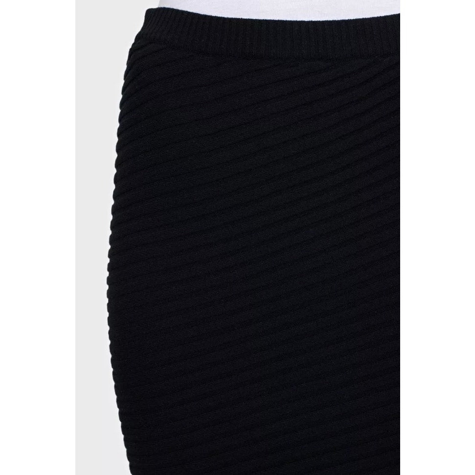 Chanel Black Cashmere Pencil Skirt  Sz.40 Pre-owned