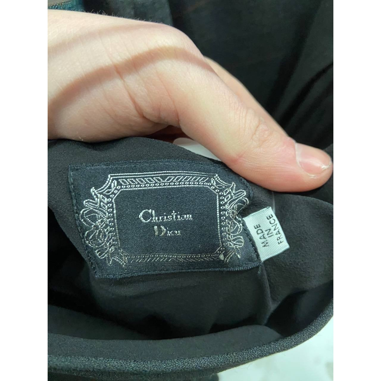 Christian Dior Black Long Train Dress - Size FR38 / M Pre-owned