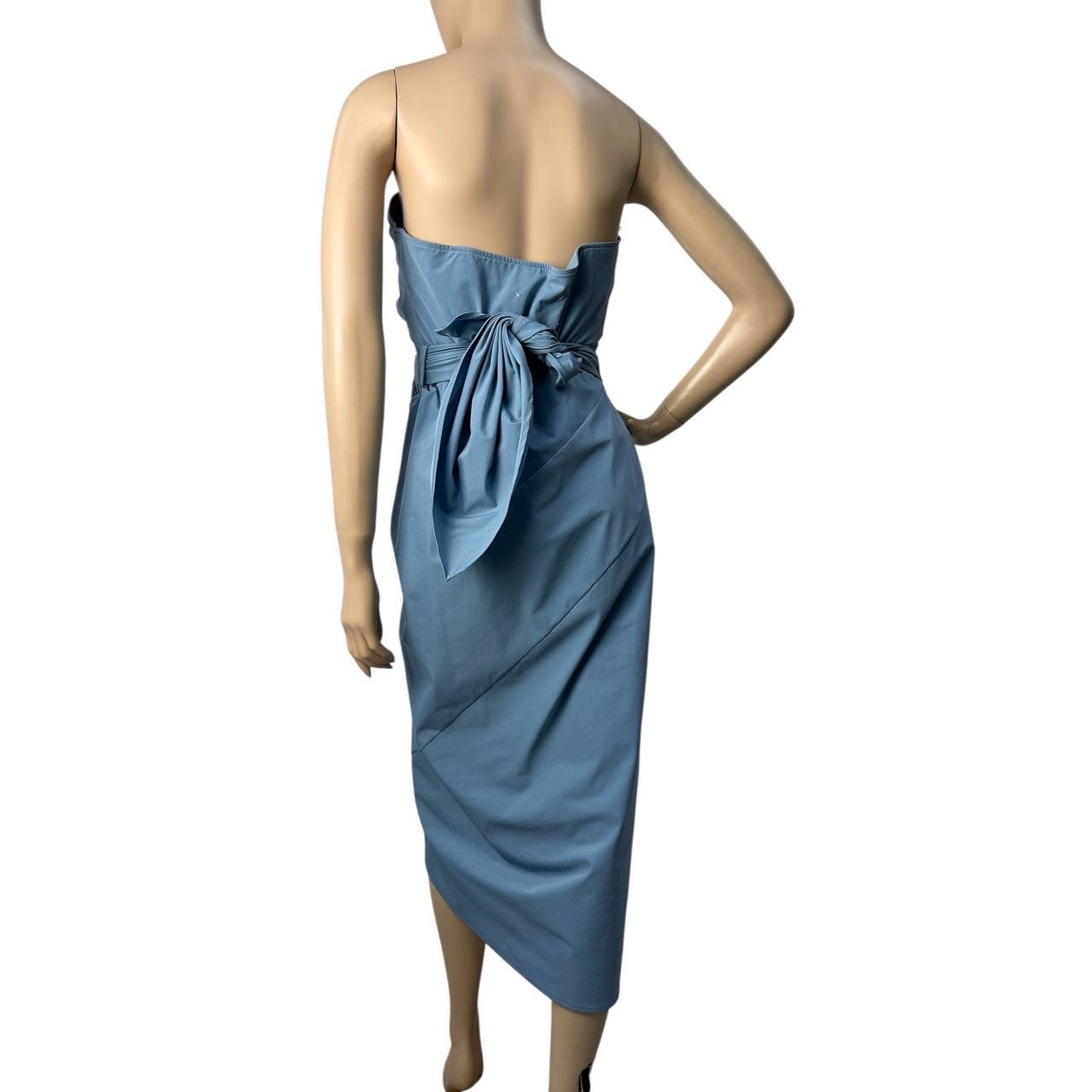 Maison Margiela Strapless Draped Jersey Wrap Dress Sz.42 Pre-owned