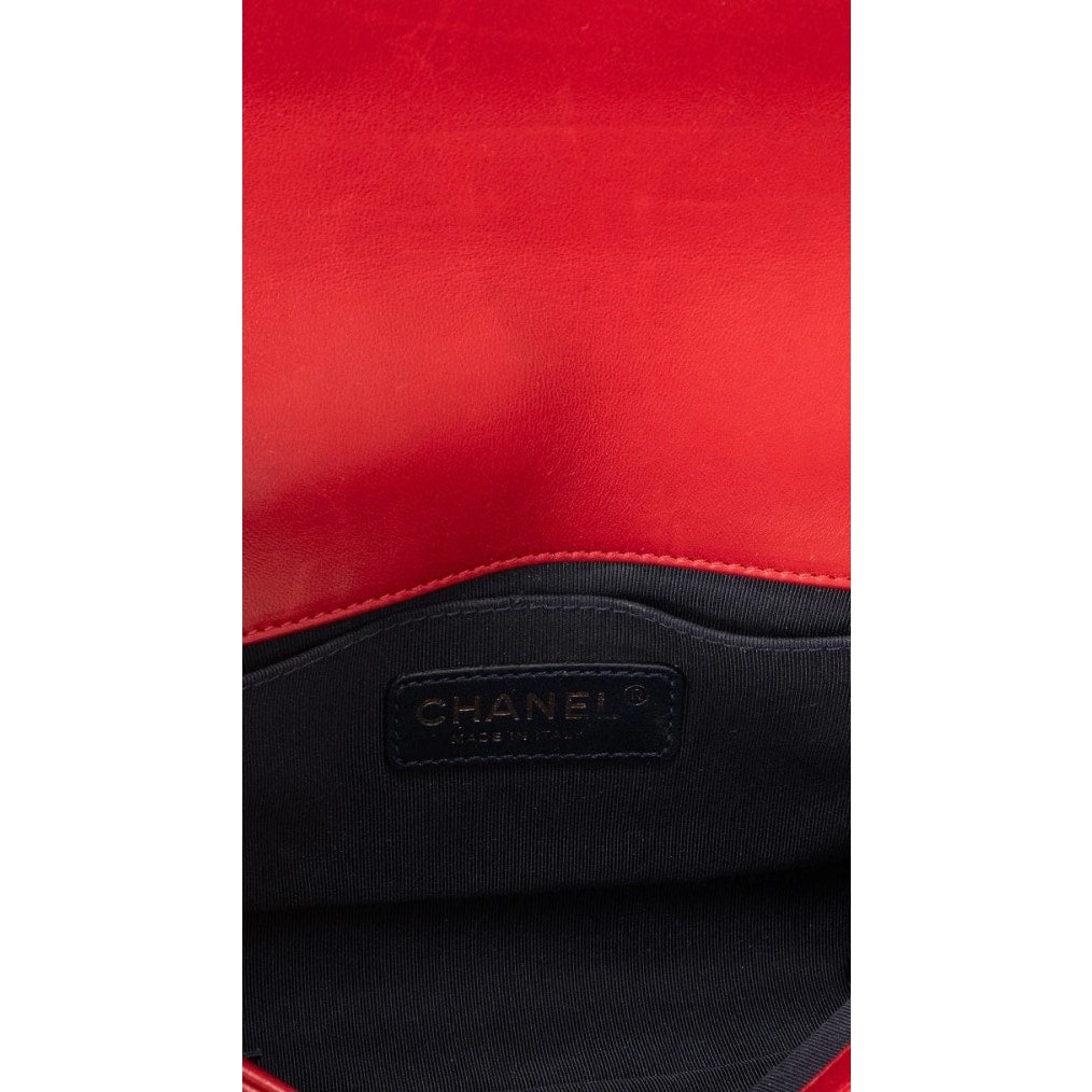 Chanel Paris-Edinburgh Small Tartan Boy Bag Pre-owned