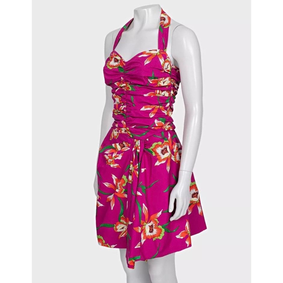 Christian Dior 2011 Pink Printed Cotton Dress - Size 38 Pre-owned