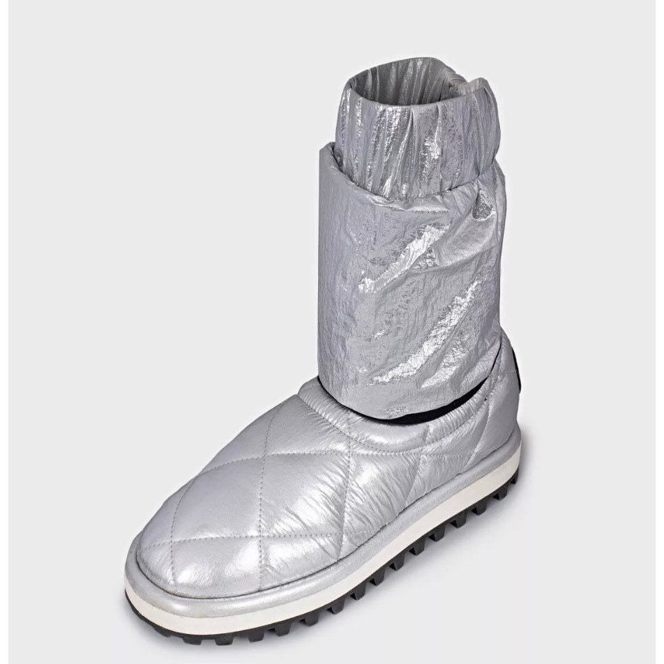 Dolce & Gabbana Silver Elastic Ankle Boots - Size 39 Pre-owned