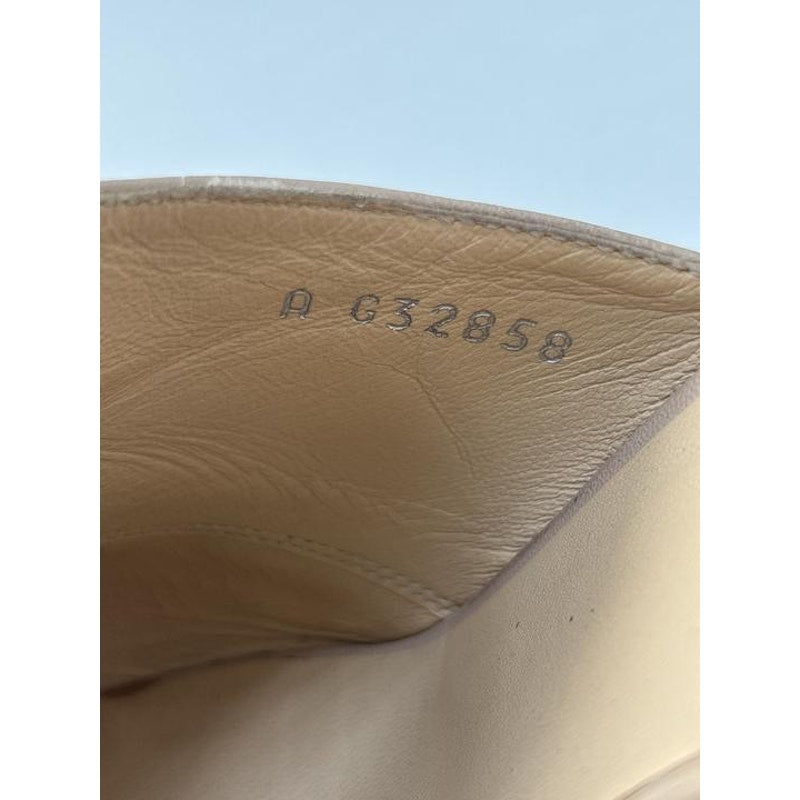 Chanel Beige & Black Leather Mules Size 40 Pre-owned