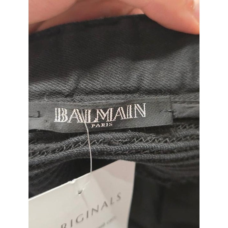 Iconic Balmain Skinny Jeans with Gold Tone Buttons  Sz.38 Pre-owned