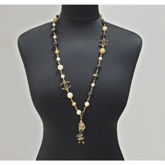 Chanel 2010 CC Gold Metal Necklace Pre-owned