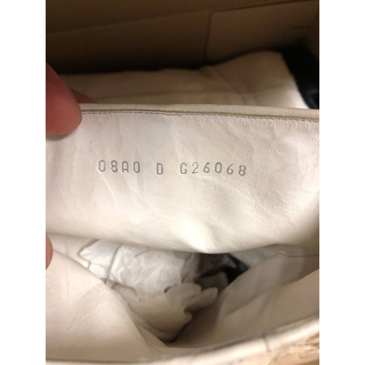 Elegant Chanel White Textured Leather Logo Boots - EU 38 Pre-owned