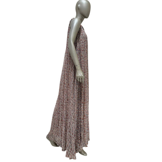 Chanel 2010 Silk Art Print Maxi Dress Sz.36 Pre-owned