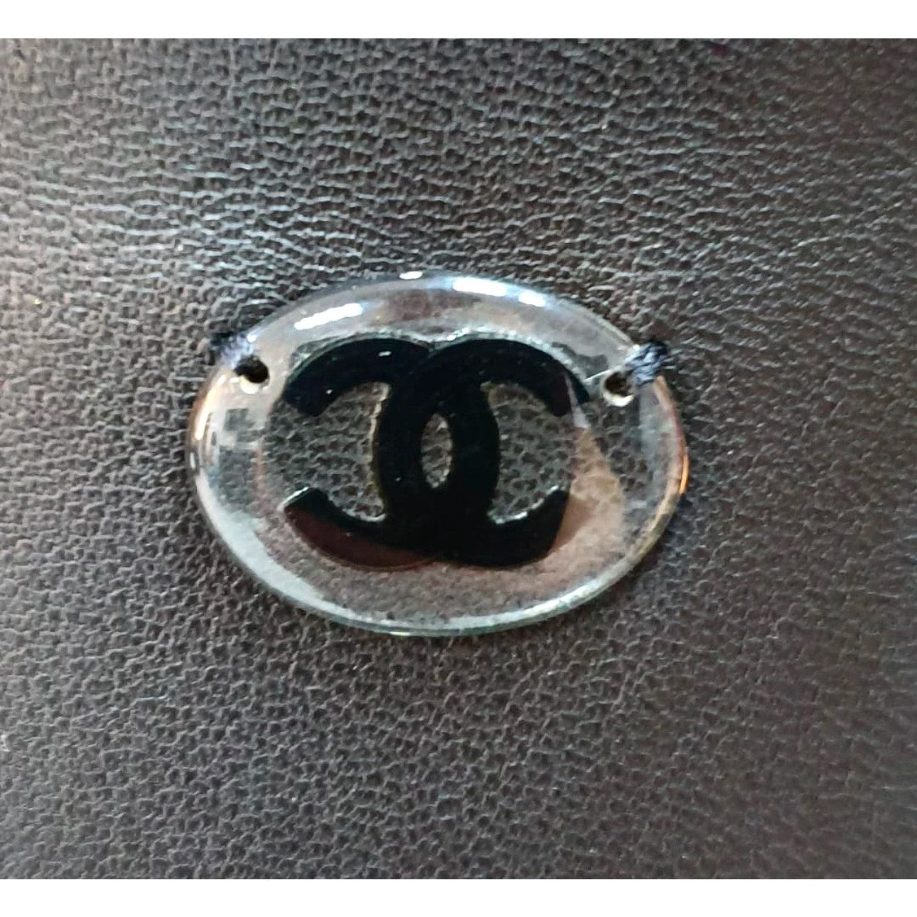 NWT Chanel 18S Black Lambskin Mini Dress Sz.50 pre-owned