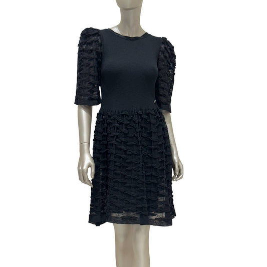 Chanel Black Cotton-Modal Dress - 2012 Collection Sz.36 pre-owned