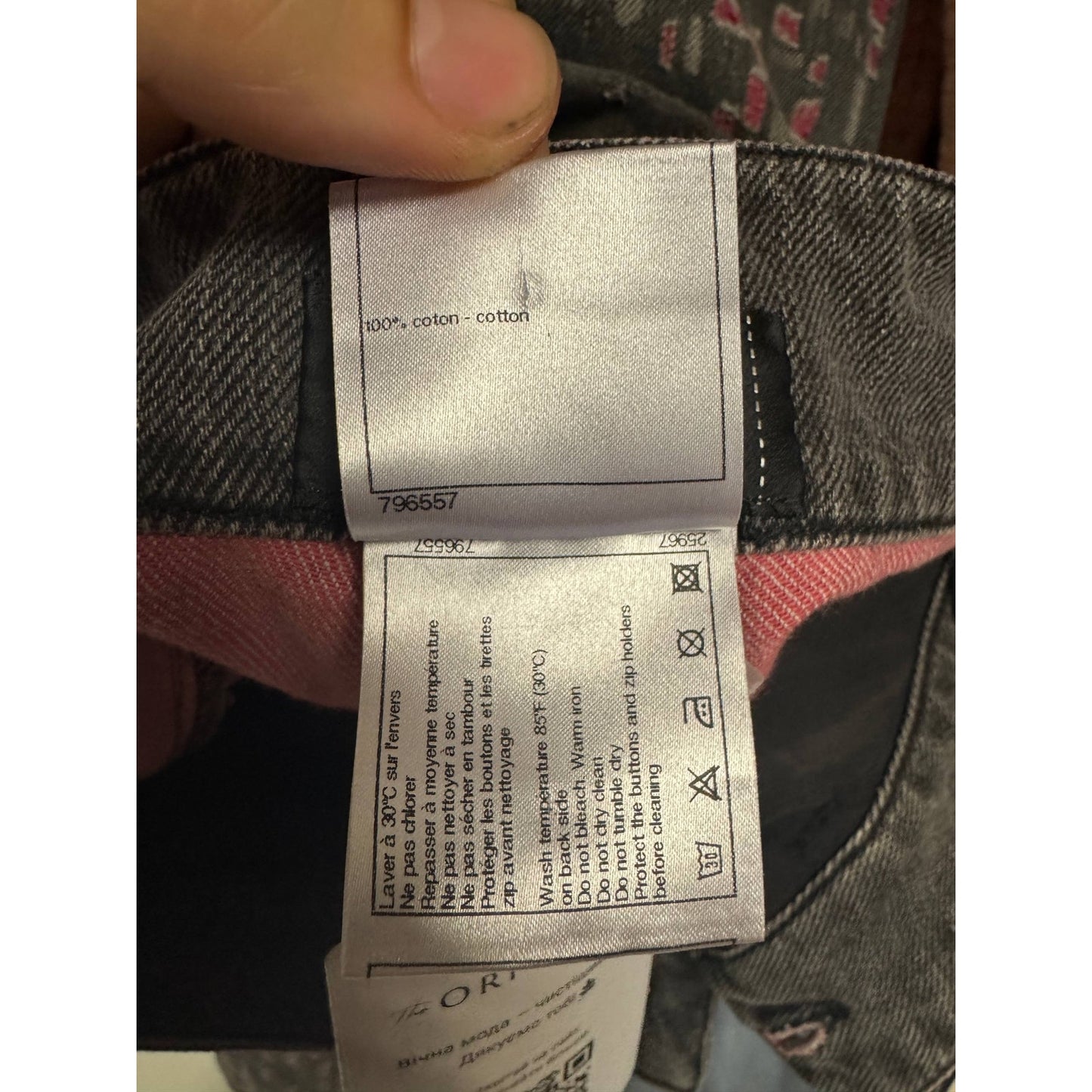 Chanel Gray Skinny Fit Jeans Sz.36 Pre-owned