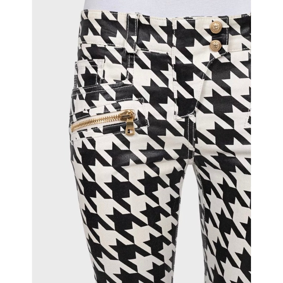 Balmain Houndstooth Tapered Pants - FR 38/M Pre-owned