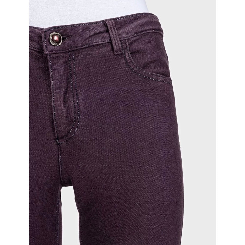 Chanel Purple Mid-Rise Skinny Jeans Sz.36 Pre-owned