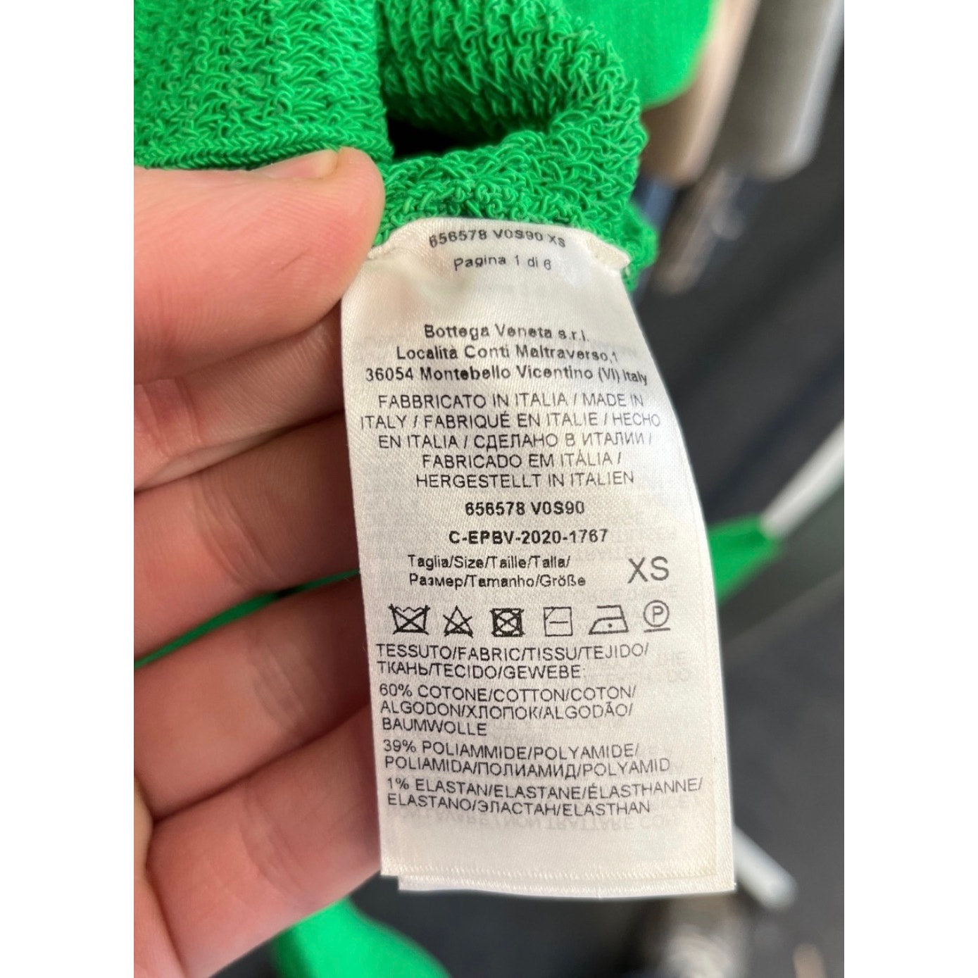 Bottega Veneta Green Knitted Dress XS Pre-owned