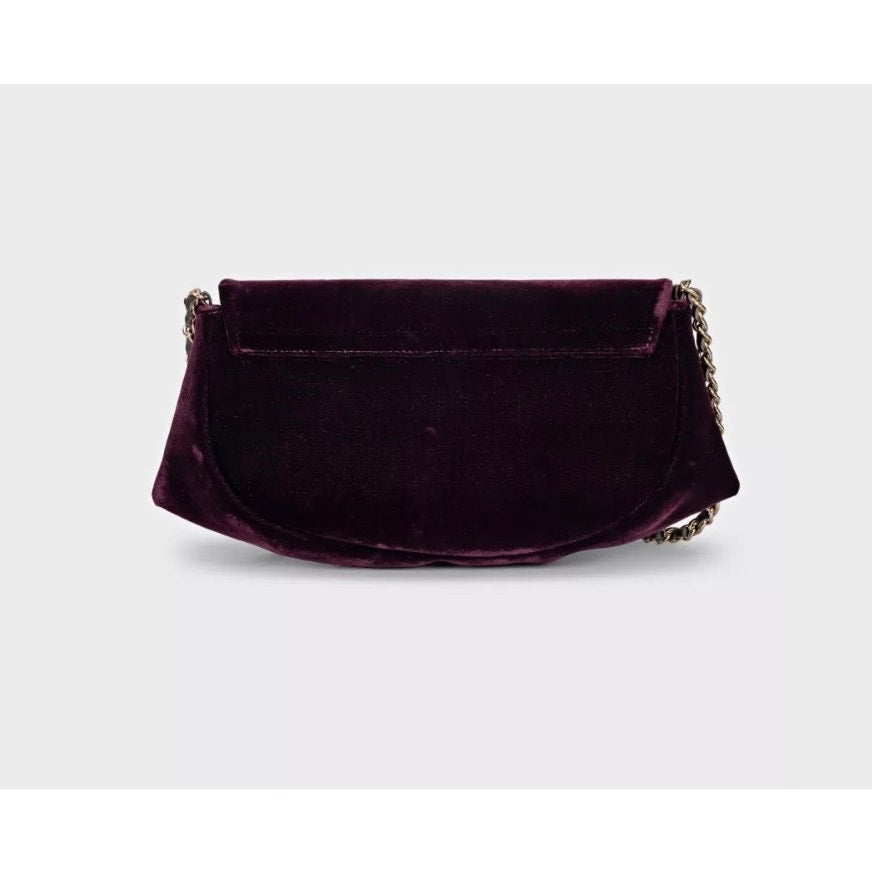Chanel Purple Half Moon Wallet On Chain Pre-owned