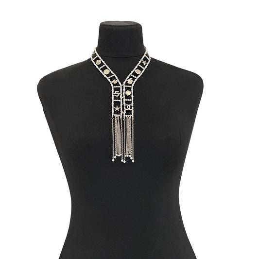 Chanel Pearl & Charm Statement Necklace Pre-owned