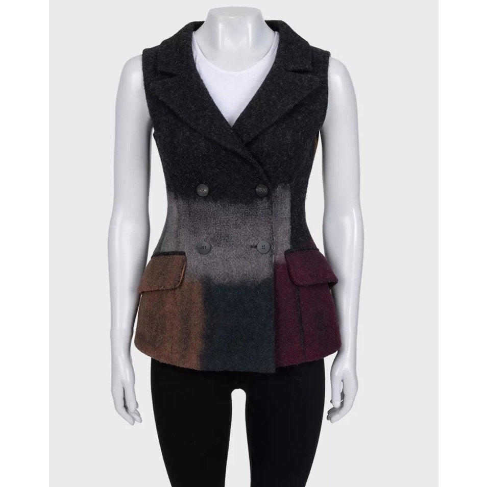 Christian Dior Wool Fitted Vest - Sz/36 Pre-owned