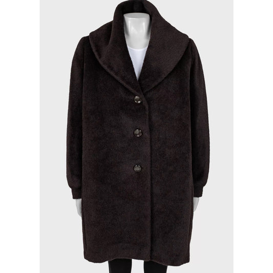 Max Mara Teddy Brown Wool Coat  Sz.M Pre-owned