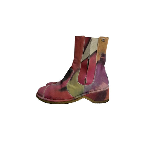 Chanel Tie-Dye Effect Boots Sz.38 Pre-owned