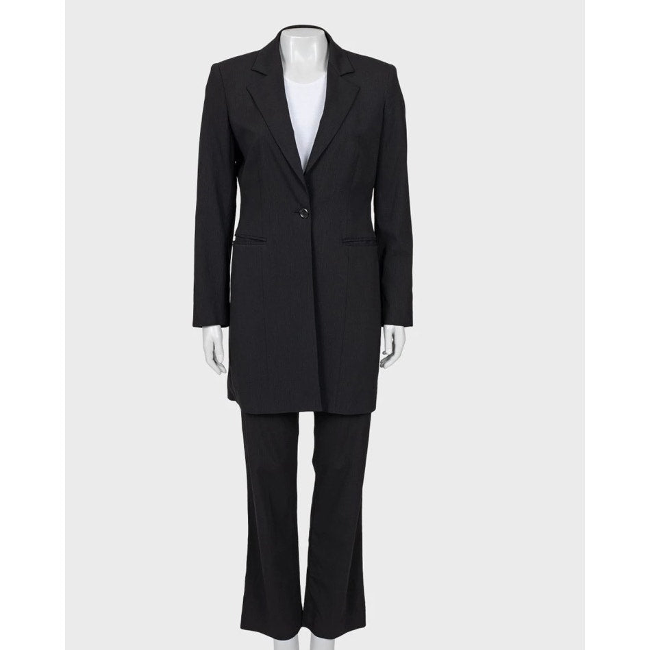 Gianfranco Ferré Black Wool Suit - US8/L Pre-owned