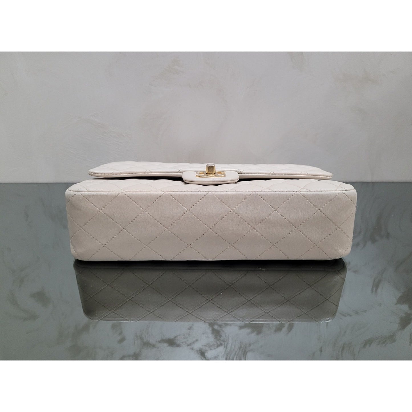 Chanel Medium Ivory Double Flap Bag Pre-owned