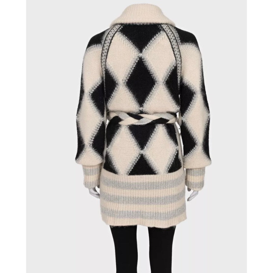 Chanel Luxury Cashmere Blend Belted Cardigan Sz 38/M Pre-owned