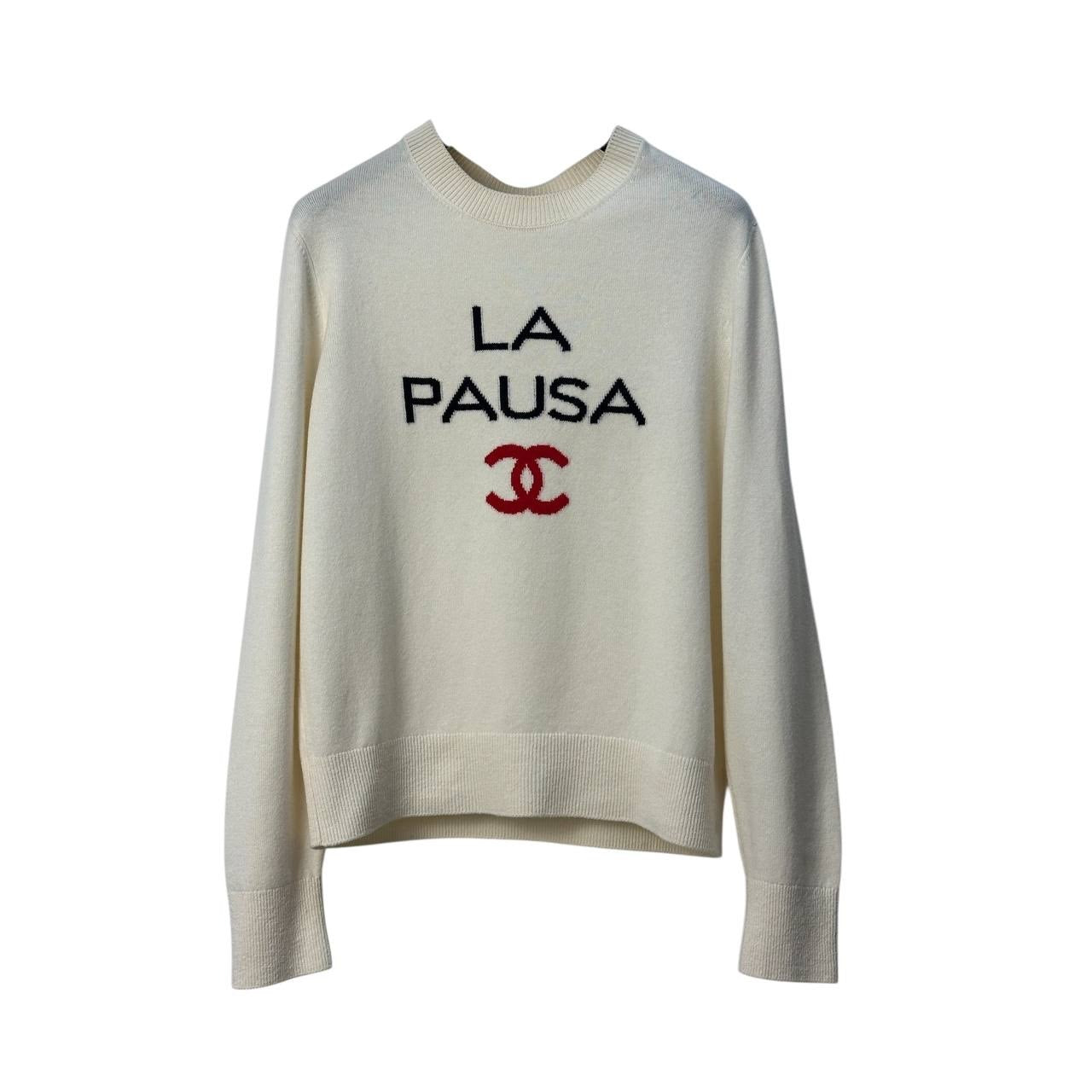 Chanel La Pausa Cashmere Sweater - Size 40 Pre-owned