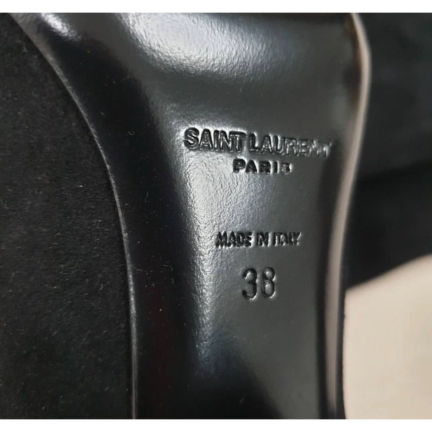 Saint Laurent Black Suede Boots Sz.38