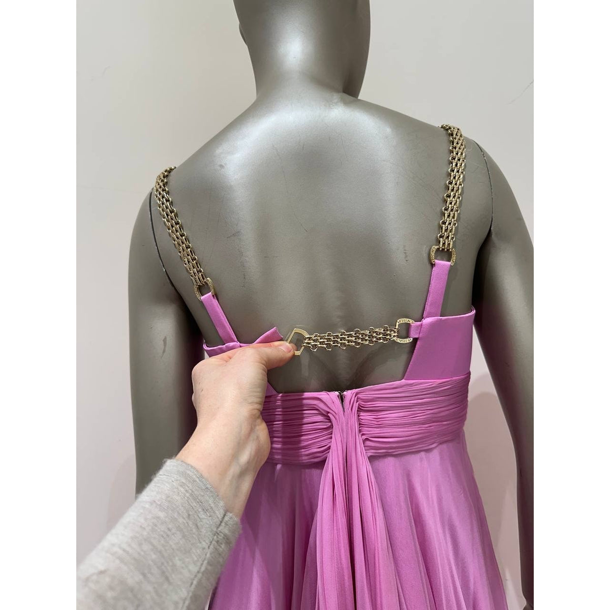 Gianni Versace Pink Runway Evening Dress IT 40 Pre-owned