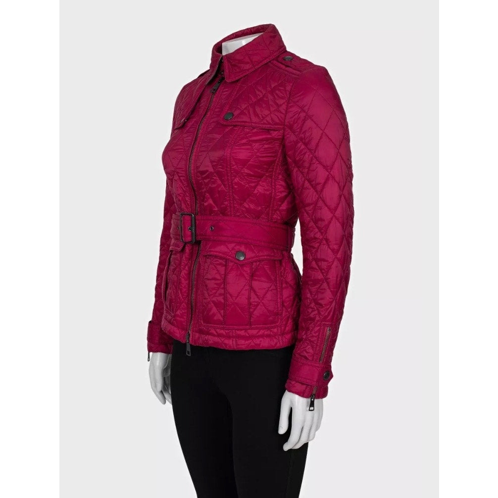 Burberry Brit Pink Fitted Jacket - Size XS  pre-owned