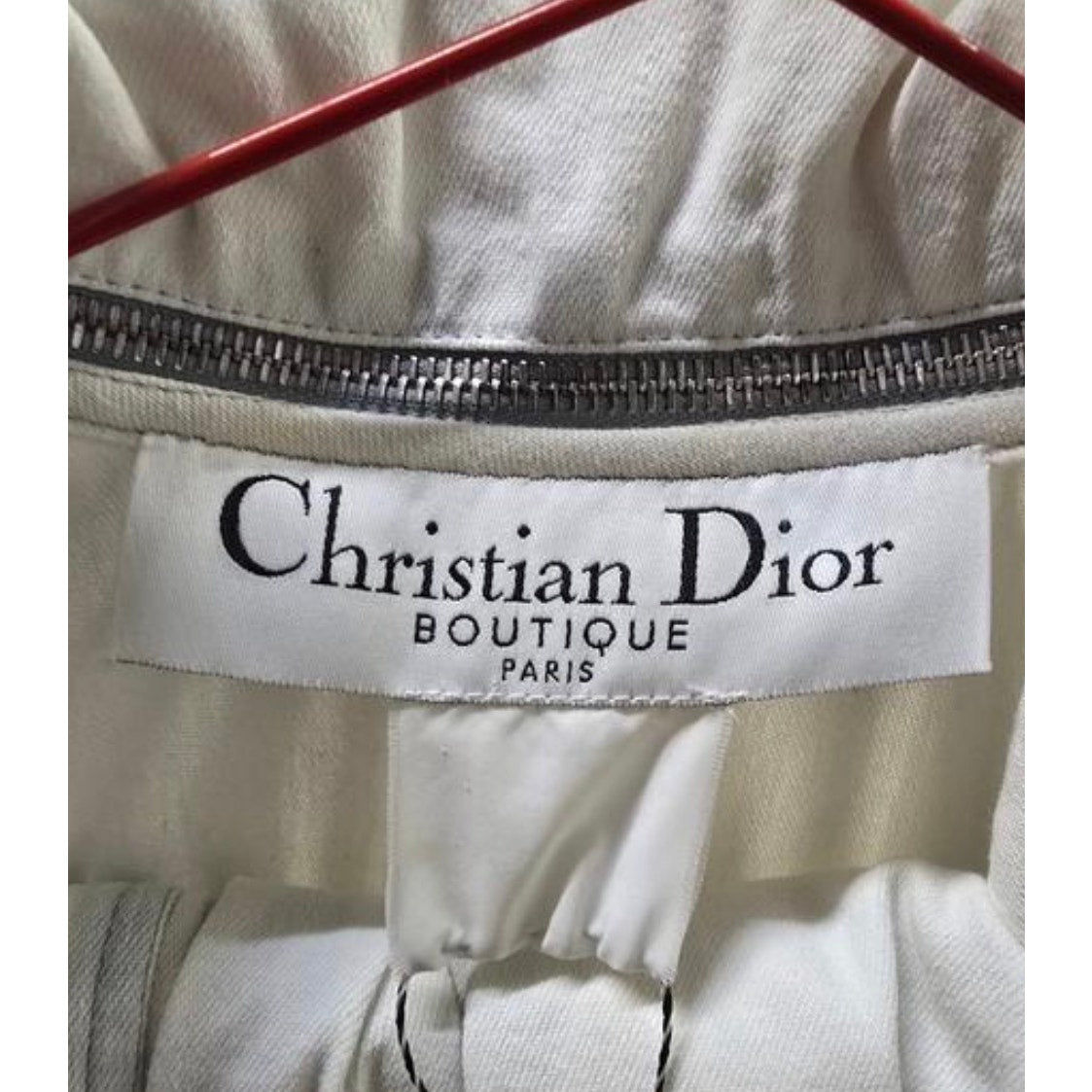 Christian Dior Structured White Jacket Skirt Suit Sz.M Pre-owned