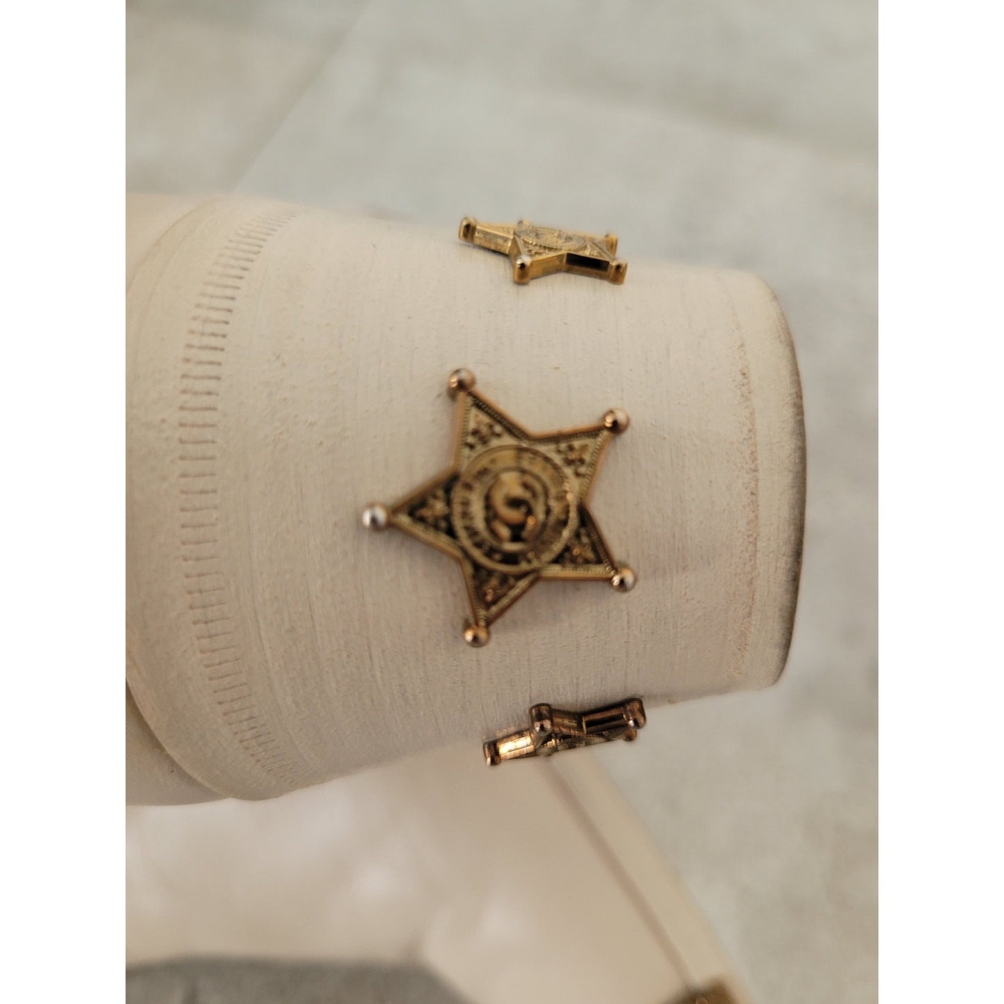 Chanel Beige Leather Paris Dallas Metal Cap Toe Thigh High Boots/Bootie Sz. 40 Pre-owned