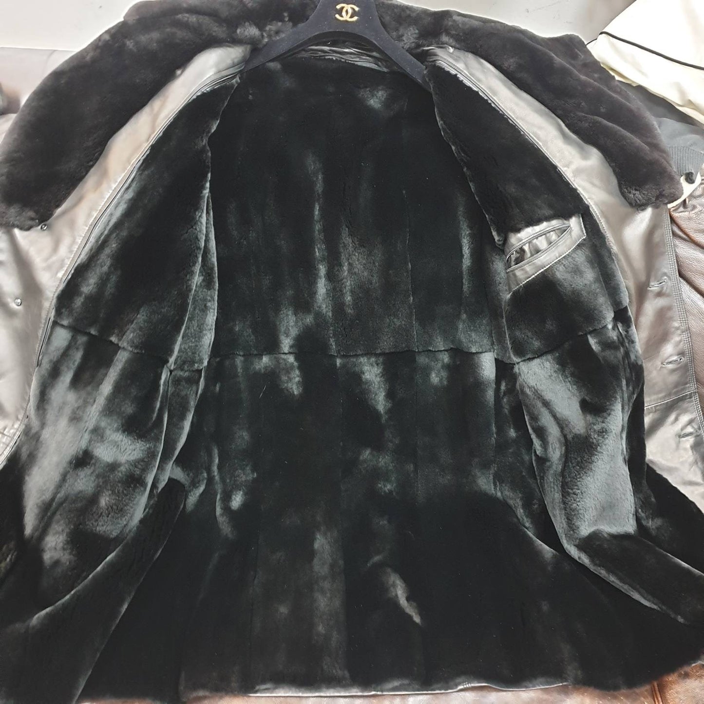 Zilli Shearling-Lined Brown Leather Coat - Size XXL / 64 Pre-owned