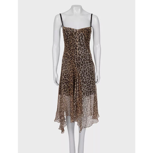 Dolce & Gabbana Animal Print Silk Slip Dress - IT40/S pre-owned