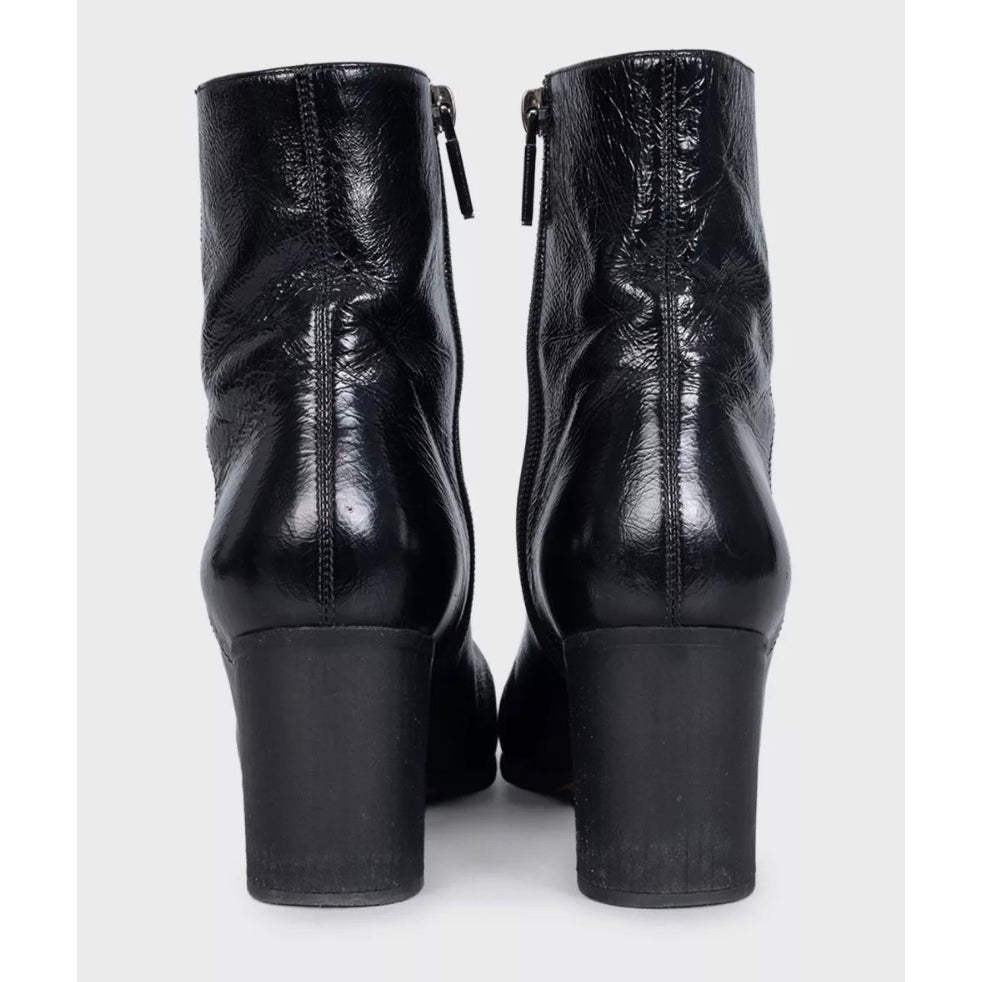 Christian Dior Black Leather Ankle Boots - EU 38 Pre-owned