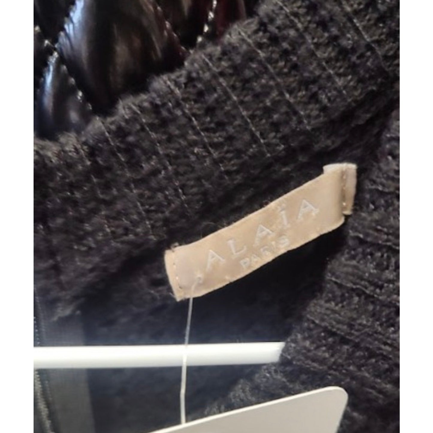 Alaïa Black Fitted Perforated Zipper Dress XS Pre-owned