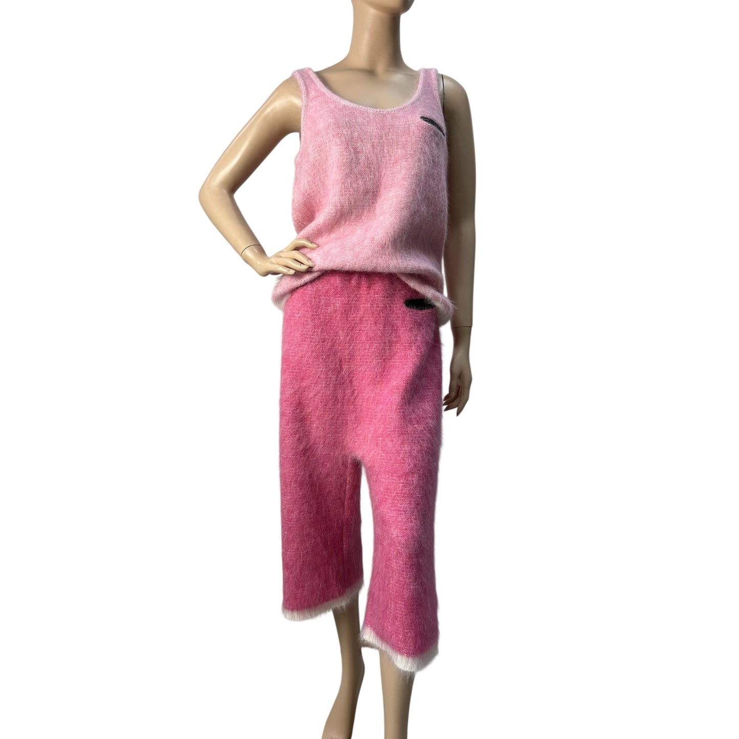 Sonia Ryckiel Pink Knitted Pants Top Set Sz.38 pre-owned