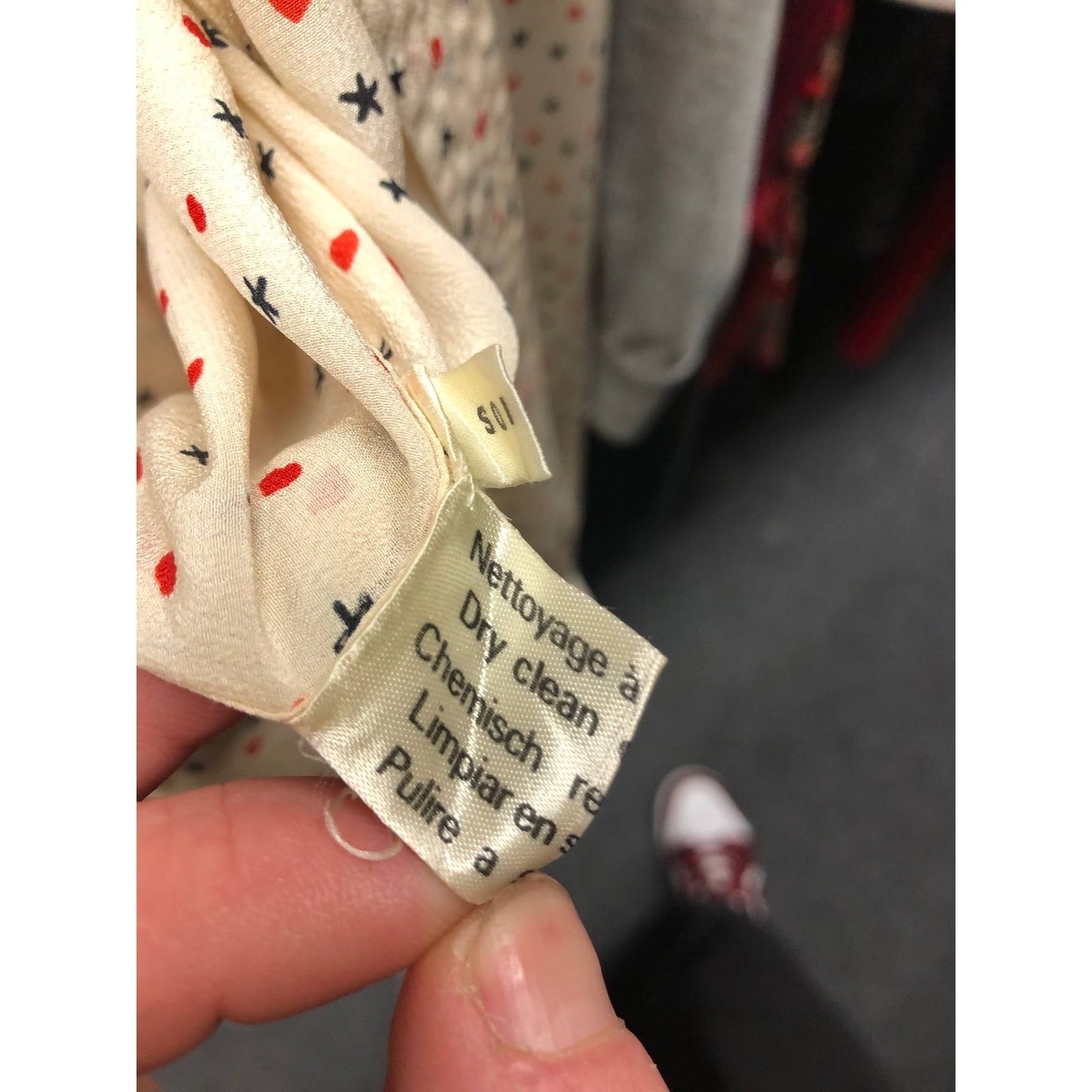 Celine Silk Printed Blouse & Skirt Set - Size FR44 Pre-owned