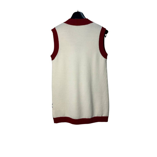 Dolce & Gabbana Kid's Diamond-patterned Vest Sleeveless Sweater Sz.9-10 years Pre-owned