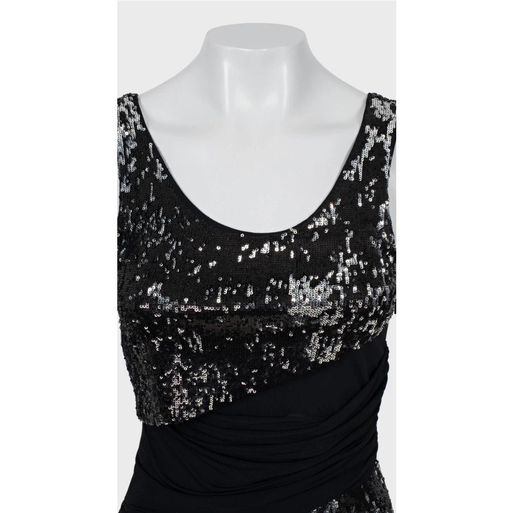 Roberto Cavalli Black Sequin Fitted Dress - IT38 / Small Pre-owned