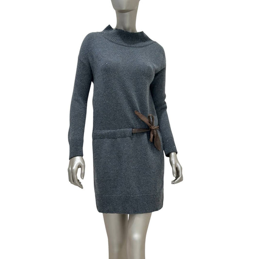 Brunello Cucinelli Elegant Wool Leather Belt  Dress Sz.XS/S pre-owned