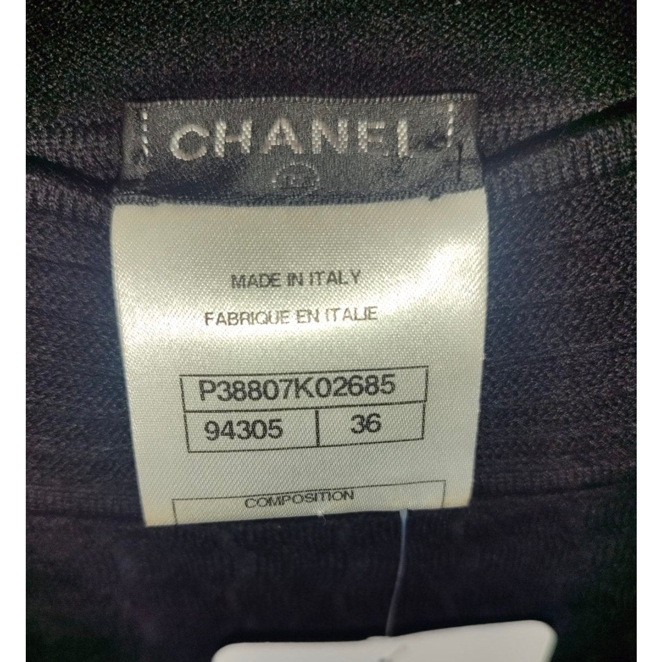 Chanel Black Fitted Dress  Sz.36 Pre-owned