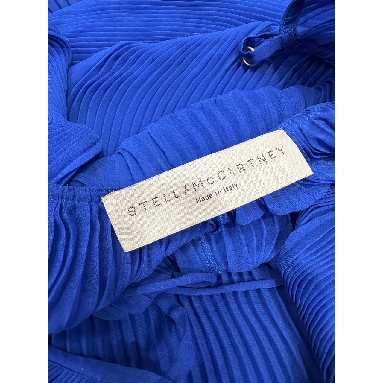 Stella McCartney Blue Pleated Maxi Dress sz.38 pre-owned
