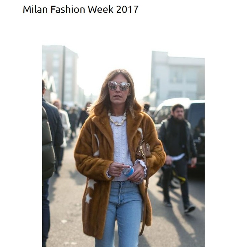 MATE 2017 Brown Mink Fur Coat with White Stars -Sz.42/ M Pre-owned