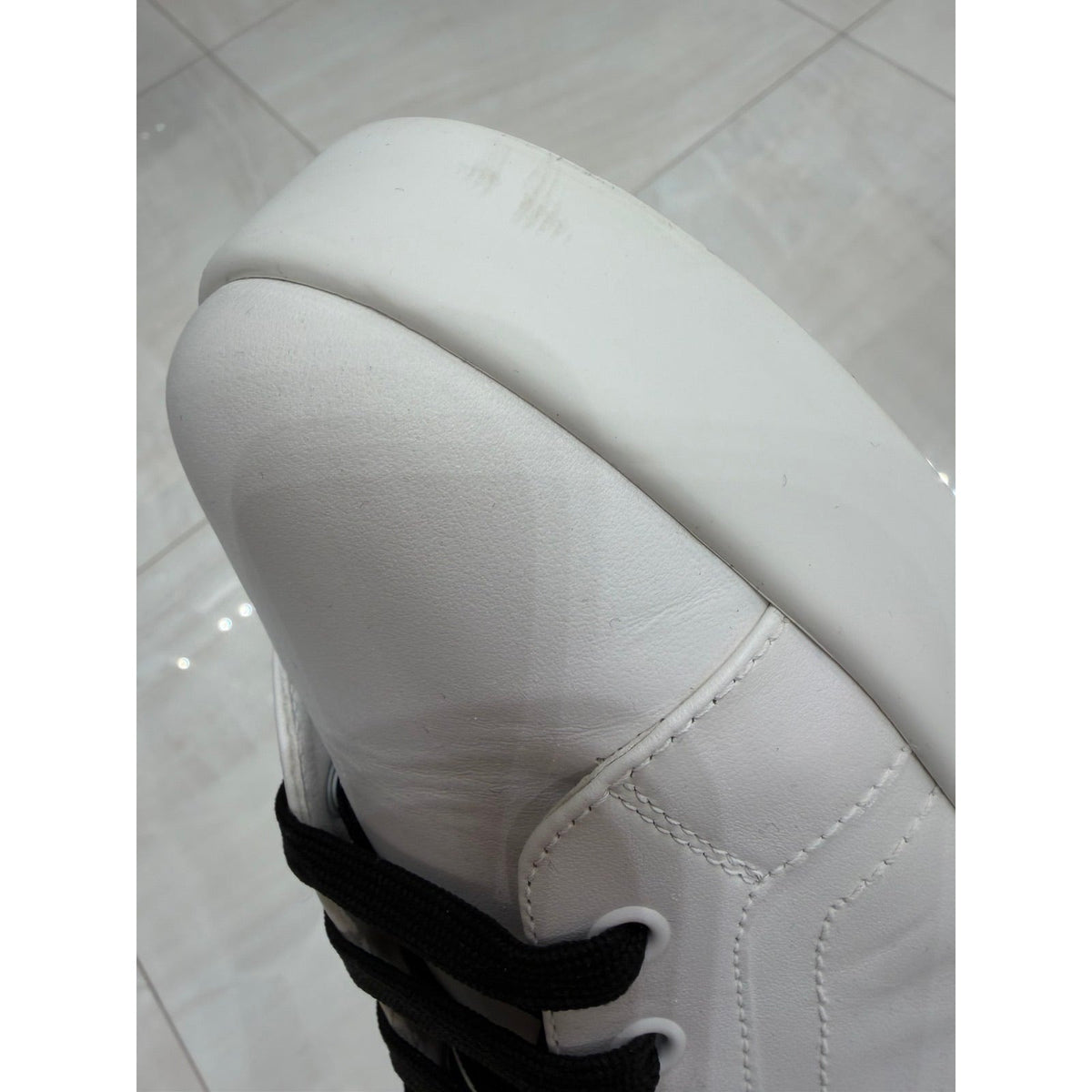NWOB Dolce & Gabbana White Leather DG Logo Sneakers Sz.44/11 Pre-owned