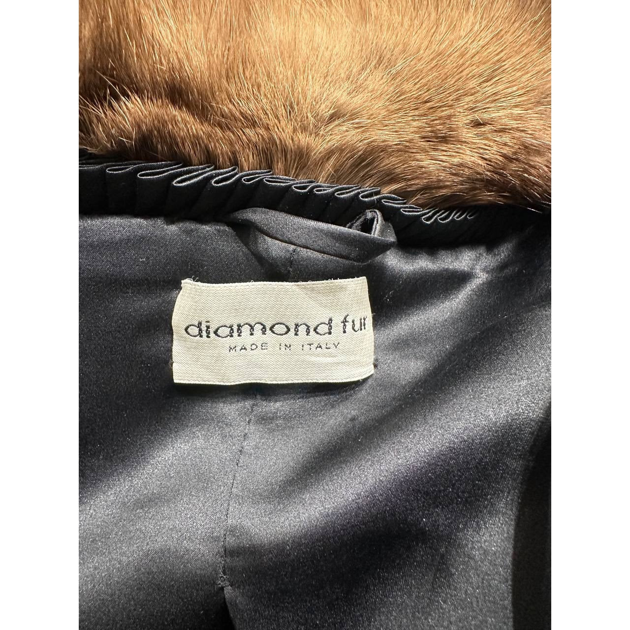 Diamond Faux Furs Luxury Italian Platinum Coat - Size L Pre-owned